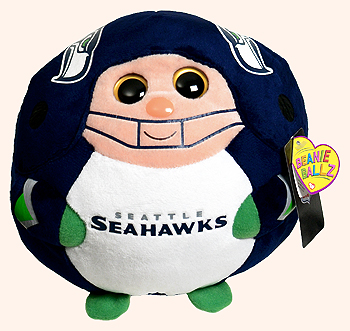 Seattle Seahawks (medium) - football player - Ty Beanie Ballz