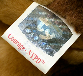 Courage - Ty store exclusive tush tag with "NYPD"