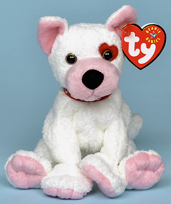 Cupid (heart on left eye) - dog - Ty Beanie Babies