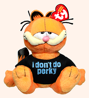 Garfield (perky) - cat - Ty Beanie Babies