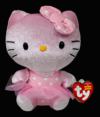 Hello Kitty (pink shimmer) - cat - Ty Beanie Babies
