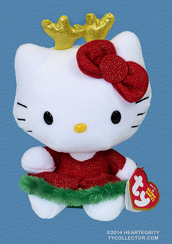 Hello Kitty (reindeer) - cat - Ty Beanie Babies