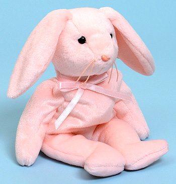 Pink for sale online Ty 4117 Beanie Babies Hoppity Rabbit 