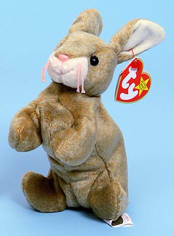 Nibbly (smiling) - rabbit - Ty Beanie Babies