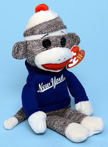 NY Sock Monkey - Ty Beanie Baby