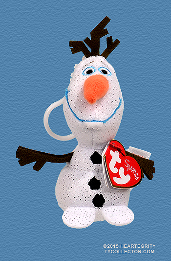 Olaf (frozen, clip) - snowman - Ty Beanie Babies