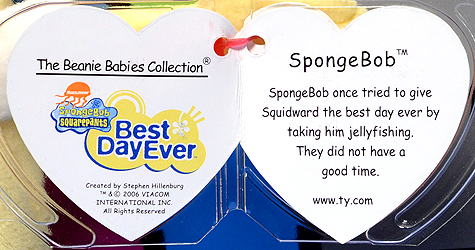 SpongeBob (Best Day Ever) - swing tag inside