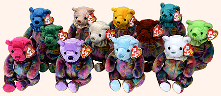 Complete set of the first birthday bears