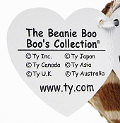 Beanie Boo Boo's swing tag - inside