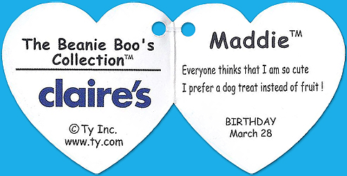 Maddie - Ty Beanie Boos dog