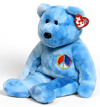 (Peace Symbol) Bear - Ty Beanie Buddy