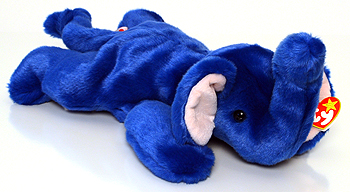 Ty Beanie Buddy Peanut The Elephant Royal Blue for sale online