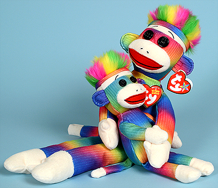 ty rainbow sock monkey