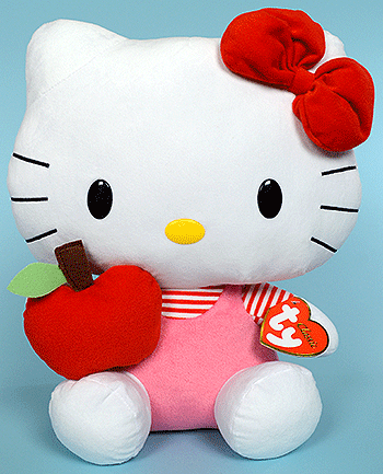 Hello Kitty (large, red apple) - cat - Ty Classic / Plush
