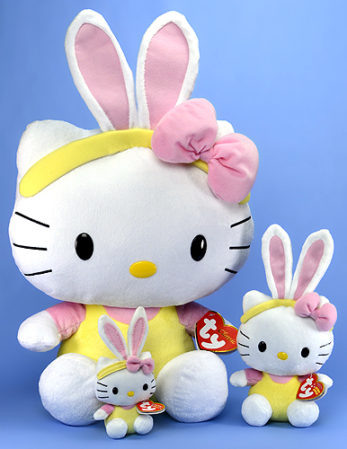Hello Kitty Classic, Beanie Baby and Basket Beanie versions