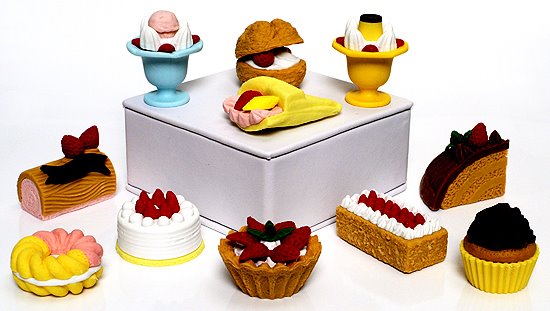 Ty Beanie Erasers - Food items