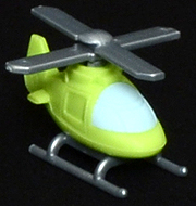 Helicopter (green) - Ty Beanie Puzzle Eraser