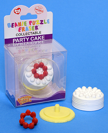 Party Cake - Ty Beanie Puzzle Erasers
