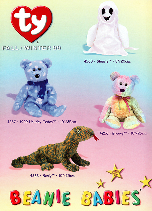 Fall/Winter 1999 Ty retailer catalog foldout - front