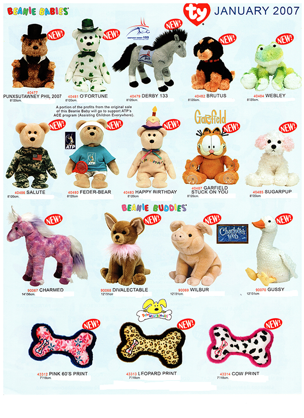 Ty retailer catalog - January 2007