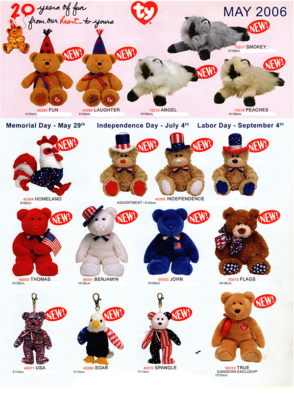 Ty retailer catalog - May 2006
