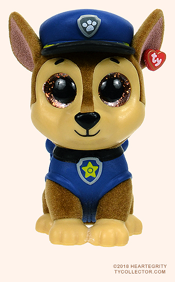 NIB Paw Patrol TY Mini Boos Hand Painted Collectible Chase Police Detective