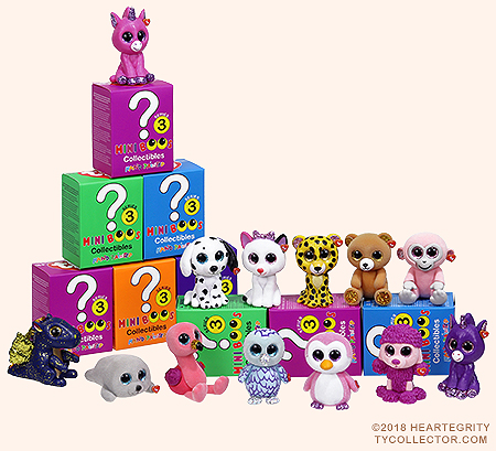 Complete your Series Here TY Mini Boos Series 3 Amethyst Purple Unicorn