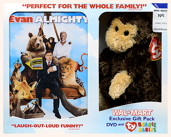 DVD movie Evan Almighty with Ty Beanie Baby Swinger - front