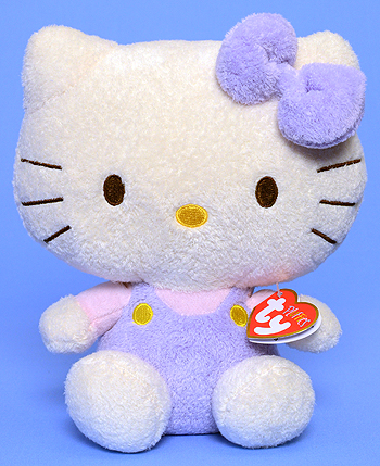 Hello Kitty (purple jumper) - cat - Ty Pluffies