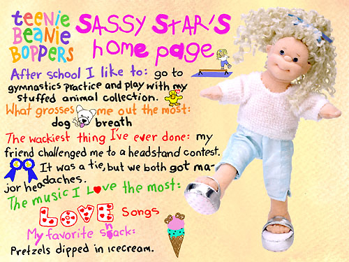Sassy Star homepage