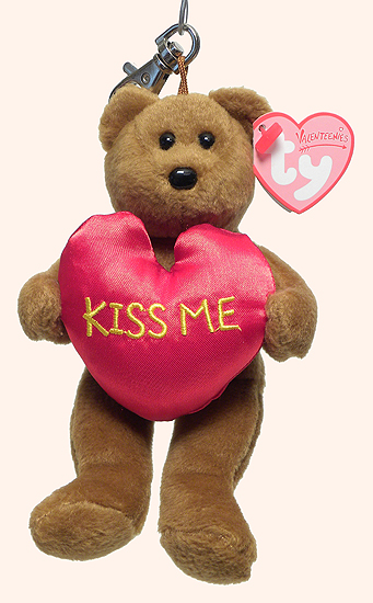Kiss Me - Bear - Ty Valenteenie Beanie