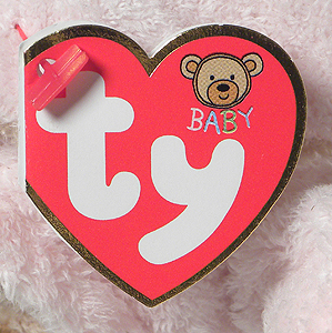 PJ Bear (pink, small) - swing tag front