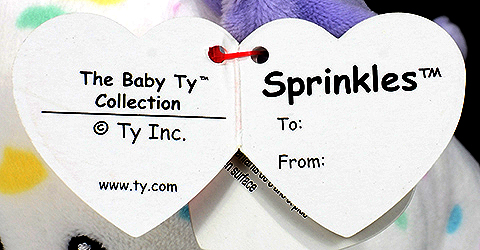 Sprinkles - swing tag inside