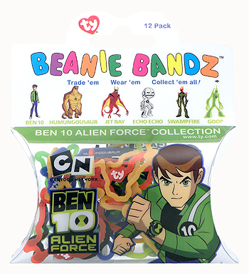 Ben 10 Alien Force Collection Ty Beanie Bandz package