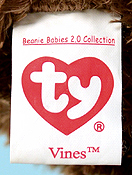 Vines Scholastic exclusive - tush tag front