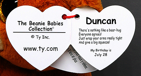 Duncan - swing tag inside