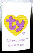 Baltimore Orioles - tush tag front