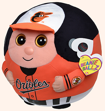 Baltimore Orioles (large) - baseball player - Ty Beanie Ballz