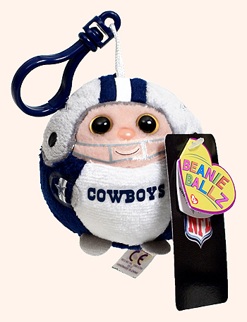 Dallas Cowboys (key-clip) - football player - Ty Beanie Ballz