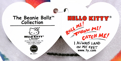 Hello Kitty (rainbow) - swing tag inside