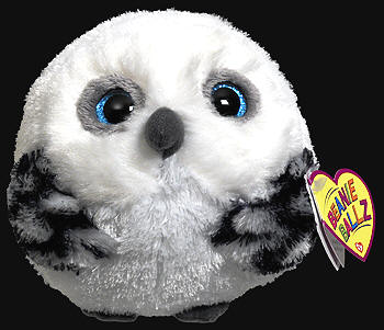 Hoots - snowy owl - Ty Beanie Ballz