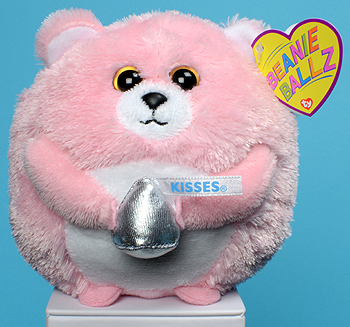 KISSES Brand - bear - Ty Beanie Ballz