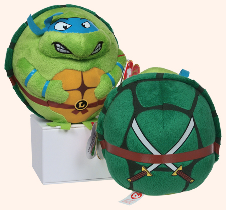 Leonardo - turtle - Ty Beanie Ballz (original shell design)