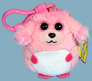 Lovey (key-clip) - pink poodle - Ty Beanie Ballz