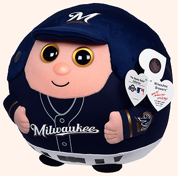 Milwaukee Brewers (large) - baseball player - Ty Beanie Ballz