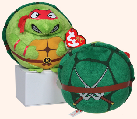 Raphael - turtle - Ty Beanie Ballz (original shell design)