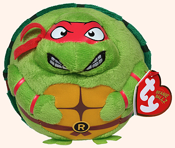 Raphael (teenage Mutant Ninja Turtles) - turtle - Ty Beanie Ballz