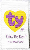 Tampa Bay Rays - tush tag front