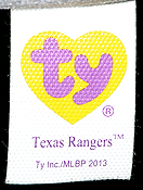 Texas Rangers - tush tag front