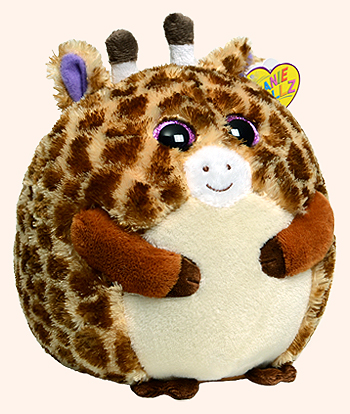 Tippy (large, 2012 redesign with sparkle eyes) - giraffe - Ty Beanie Ballz